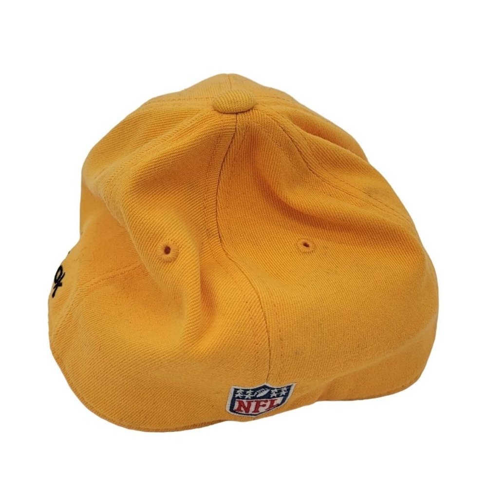 NFL Pittsburg Steelers ONFIELD Reebok Baseball Cap SZ Large XL Yellow Wool Blend - Picture 3 of 6